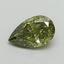 0.61 Ct. Fancy Vivid Green Pear Lab Grown Diamond