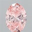 2.03 Ct. Fancy Vivid Pink Oval Lab Grown Diamond