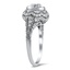 The Maren Ring, smalltop view on a hand