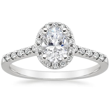18K White Gold Odessa Diamond Ring (1/5 ct. tw.) with Sonora Diamond Ring (1/8 ct. tw.)