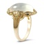 The Tamie Ring, smalltop view on a hand