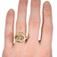 The Jailene Ring, smallzoomed in top view on a hand