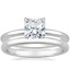 Platinum Elodie Ring with 2mm Comfort Fit Wedding Ring