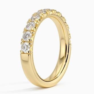 Ellora Half Coverage Lab Diamond Ring (7/8 ct. tw.) in 18K Yellow Gold