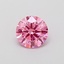 0.58 Ct. Fancy Vivid Pink Round Lab Grown Diamond