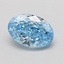 1.02 Ct. Fancy Vivid Blue Oval Lab Grown Diamond