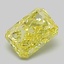 1.06 Ct. Fancy Intense  Yellow Radiant Lab Grown Diamond