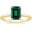 18K Yellow Gold Perfect Fit 1.4mm Solitaire Ring, smalltop view