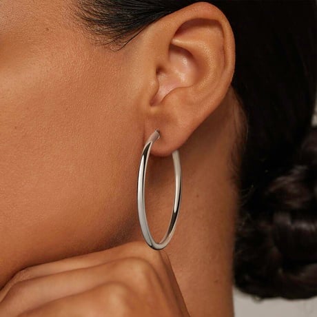 3mm Oversized Perfect Tube Hoop Earrings