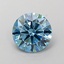 1.03 Ct. Fancy Vivid  Blue Round Lab Grown Diamond