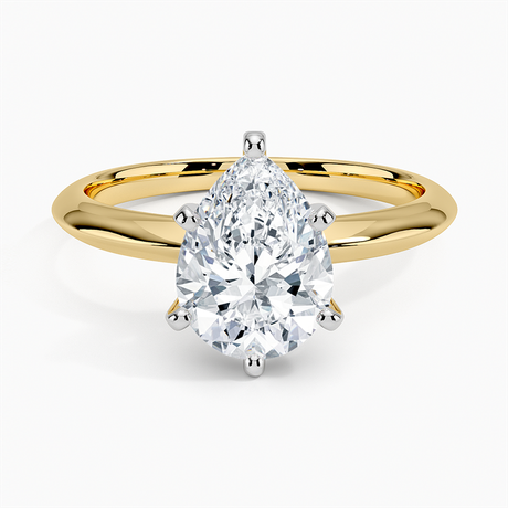 18K Yellow Gold Classic Six-Prong Solitaire Ring