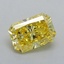 0.52 Ct. Fancy Vivid Yellow Radiant Lab Grown Diamond
