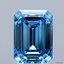 3.0 Ct. Fancy Vivid Blue Emerald Lab Grown Diamond