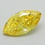 0.96 Ct. Fancy Vivid Yellow Marquise Lab Grown Diamond