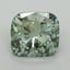 2.2 Ct. Fancy Vivid Pacific Green Cushion Lab Grown Diamond