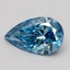 1.06 Ct. Fancy Vivid Blue Pear Lab Grown Diamond