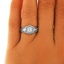 The Gelace Ring, smalltop view on a hand