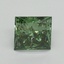 1.02 Ct. Fancy Vivid Pacific Green Princess Lab Grown Diamond