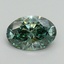 3.01 Ct. Fancy Vivid Green Oval Lab Grown Diamond
