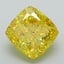 2.69 Ct. Fancy Vivid Yellow Cushion Lab Grown Diamond