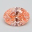 2.05 Ct. Fancy Vivid Pink Oval Lab Grown Diamond