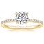 18K Yellow Gold Perfect Fit Three-Quarter Diamond Ring (1/4 ct. tw.), smalltop view