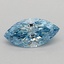 0.35 Ct. Fancy Vivid Blue Marquise Lab Grown Diamond