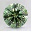 3.17 Ct. Fancy Vivid Pacific Green Round Lab Grown Diamond