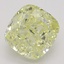 1.10 Ct. Fancy Light Yellow Cushion Diamond