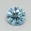 0.73 Ct. Fancy Vivid Blue Round Lab Grown Diamond