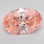 3.62 Ct. Fancy Vivid Pink Oval Lab Grown Diamond