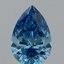 1.21 Ct. Fancy Vivid Blue Pear Lab Grown Diamond