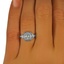 The Larunda Ring, smalltop view on a hand