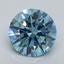 3.07 Ct. Fancy Vivid Blue Round Lab Grown Diamond
