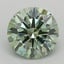 0.85 Ct. Fancy Intense Green Round Lab Grown Diamond