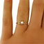 The Paris Ring, smalltop view on a hand