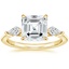18K Yellow Gold Luxe Cometa Three Stone Diamond Ring (1/3 ct. tw.), smalltop view