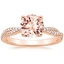 14K Rose Gold Petite Luxe Twisted Vine Diamond Ring (1/4 ct. tw.), smalltop view
