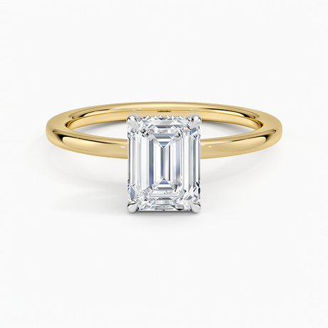 Platinum Adorned Mixed Metal Diamond Ring