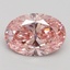 2.19 Ct. Fancy Vivid Pink Oval Lab Grown Diamond