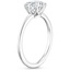18K White Gold Petite Elodie Eight-Prong Solitaire Ring, smallside view