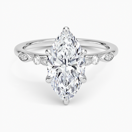 14K White Gold Rochelle Diamond Ring
