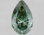 1.18 Ct. Fancy Vivid Green Pear Lab Grown Diamond