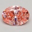 2.00 Ct. Fancy Intense Pink Oval Lab Grown Diamond