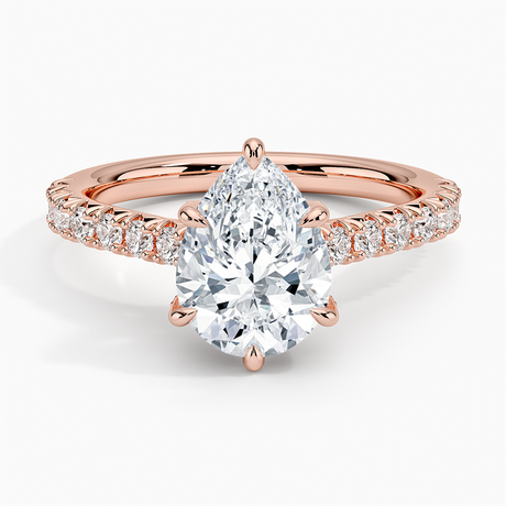 14K Rose Gold Sienna Half Coverage Hidden Accents Diamond Ring (1/2 ct. tw.)