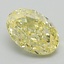 1.36 Ct. Fancy Intense Yellow Oval Lab Grown Diamond