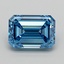 2.09 Ct. Fancy Vivid  Blue Emerald Lab Grown Diamond