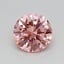 0.47 Ct. Fancy Vivid Pink Round Lab Grown Diamond