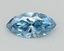 9.21 Ct. Fancy Vivid  Blue Marquise Lab Grown Diamond