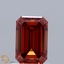 1.05 Ct. Fancy Vivid Orange Emerald Lab Grown Diamond